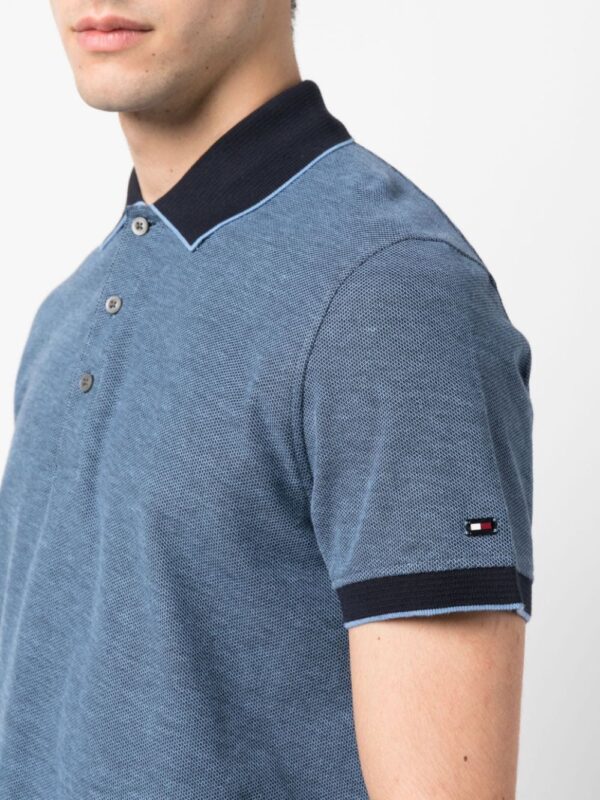 Tommy Hilfiger logo-patch cotton polo shirt - Image 5