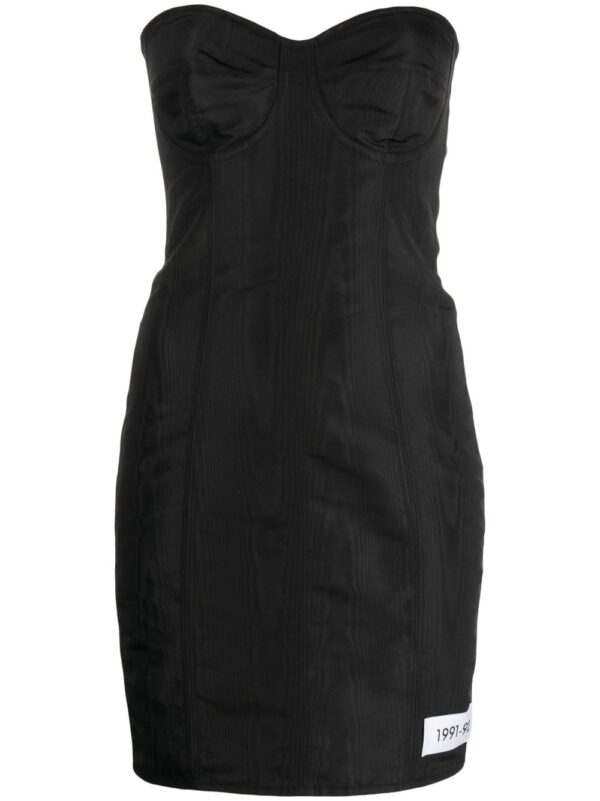 Dolce & Gabbana moiré-faille strapless minidress