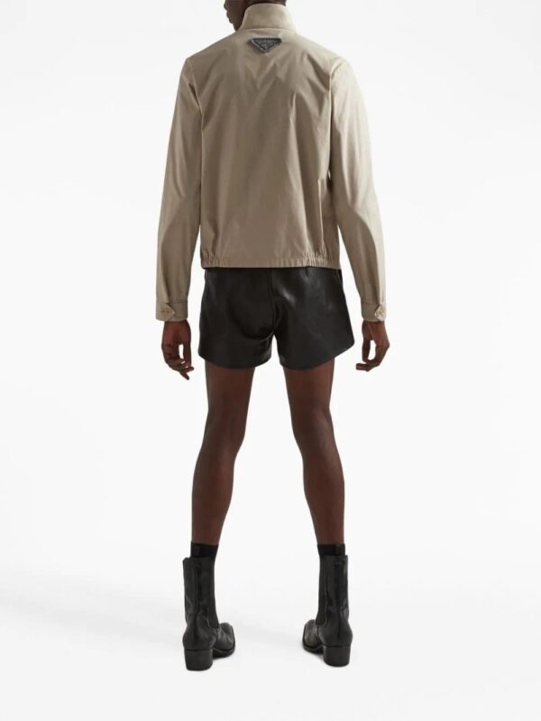 Prada  triangle-logo zip-up jacket - Image 3