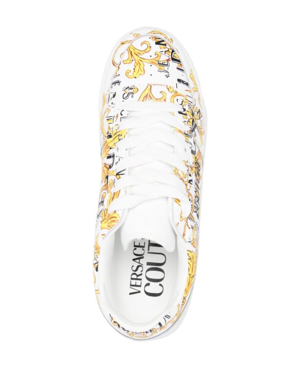 Versace Jeans Couture baroque-print low-top sneakers - Image 4