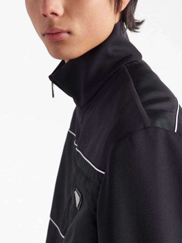 Prada  Re-Nylon panelled zip-up jacket - Image 4