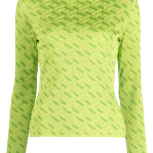 Versace  La Greca monogram long-sleeve top