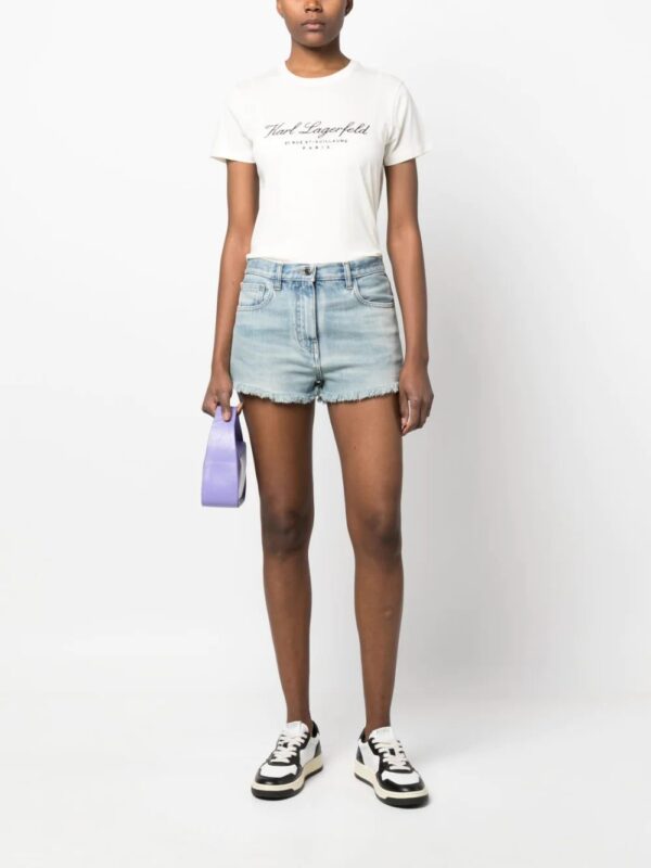 Karl Lagerfeld  embroidered-logo short-sleeve T-shirt - Image 2