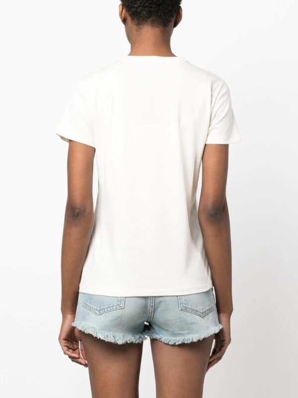Karl Lagerfeld  embroidered-logo short-sleeve T-shirt - Image 4