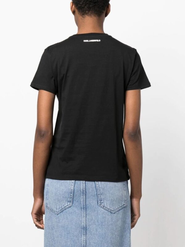 Karl Lagerfeld  logo-print short-sleeve T-shirt - Image 4