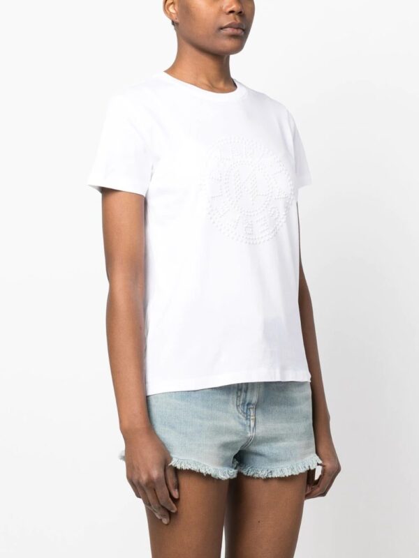 Karl Lagerfeld  embossed logo-print T-shirt - Image 3