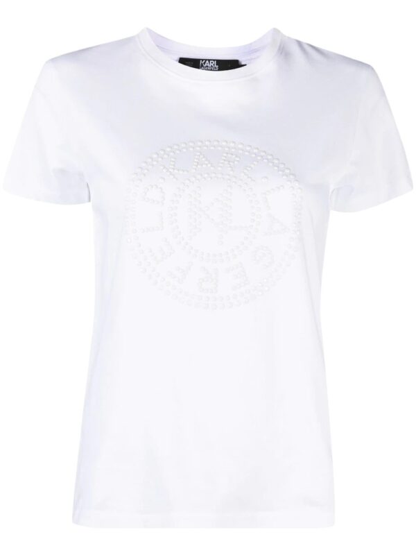 Karl Lagerfeld  embossed logo-print T-shirt