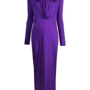 Versace cowl-neck maxi dress