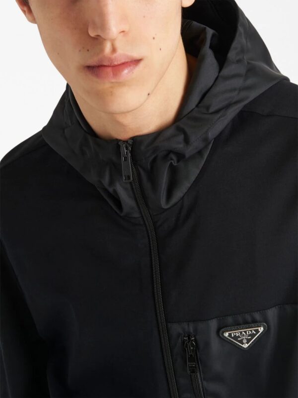 Prada  panelled hooded jacket - Image 4
