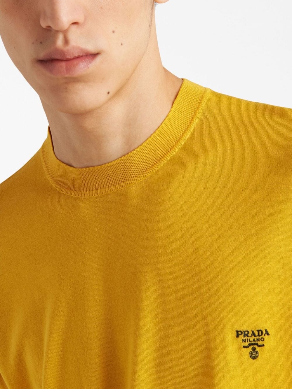 Prada logo-embroidered wool jumper - Image 5