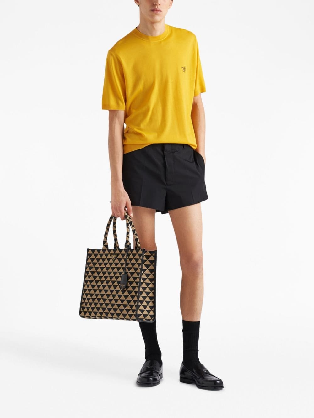 Prada logo-embroidered wool jumper - Image 2