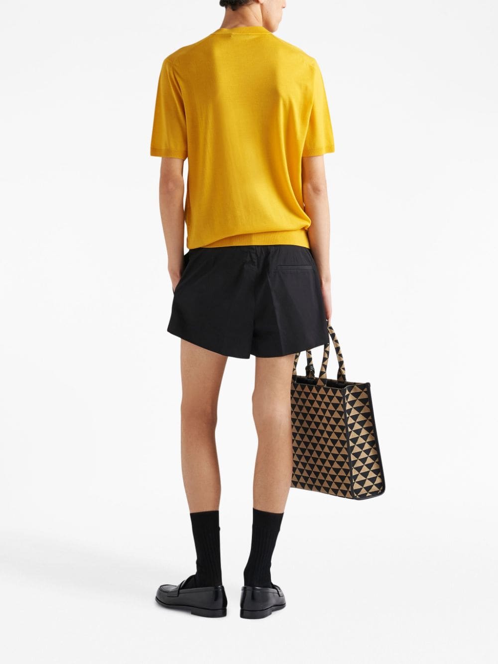 Prada logo-embroidered wool jumper - Image 3