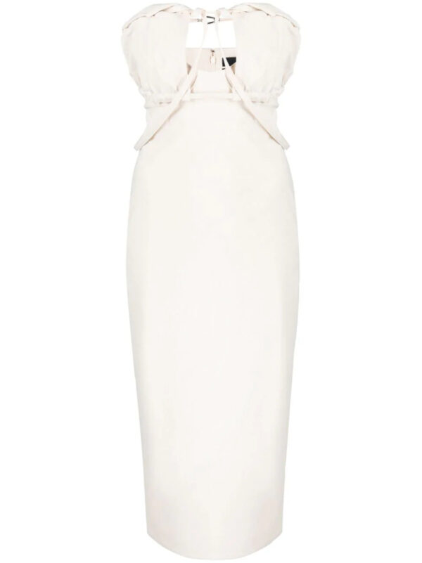 Jacquemus  tailored strapless dress