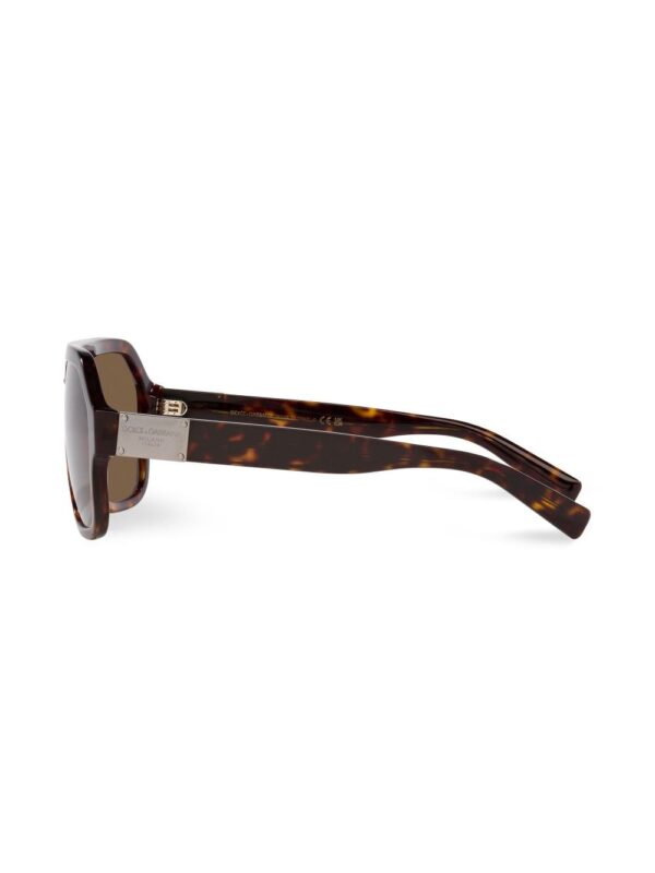 Dolce & Gabbana Eyewear tortoiseshell pilot-frame sunglasses - Image 3