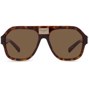 Dolce & Gabbana Eyewear tortoiseshell pilot-frame sunglasses