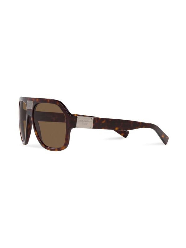 Dolce & Gabbana Eyewear tortoiseshell pilot-frame sunglasses - Image 2