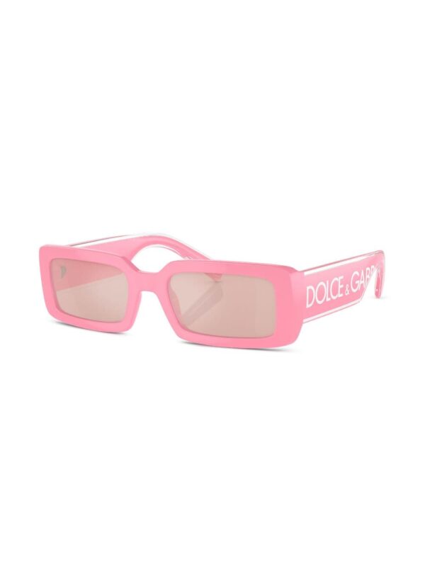 Dolce & Gabbana Eyewear logo-print rectangle-frame sunglasses - Image 2