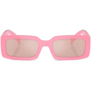 Dolce & Gabbana Eyewear logo-print rectangle-frame sunglasses