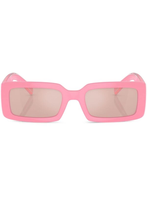 Dolce & Gabbana Eyewear logo-print rectangle-frame sunglasses