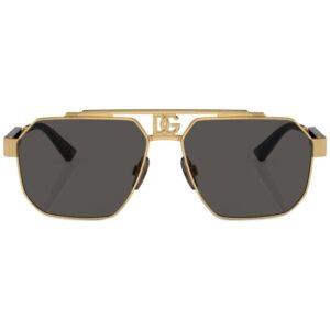 Dolce & Gabbana Eyewear logo-plaque steel sunglasses