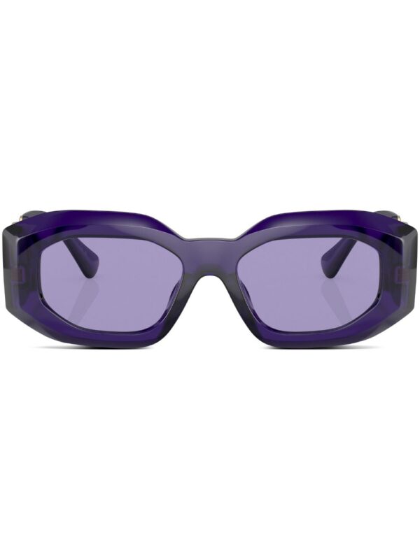 Versace Eyewear logo-plaque geometric-frame sunglasses