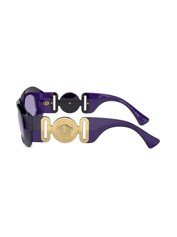 Versace Eyewear logo-plaque geometric-frame sunglasses - Image 3