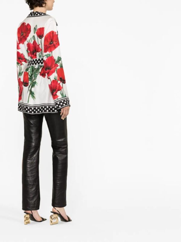 Dolce & Gabbana  graphic-print long-sleeve blouse - Image 2