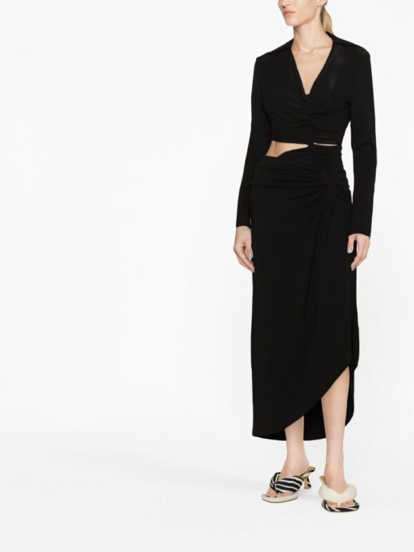 Off-White cut-out draped dress - Image 4