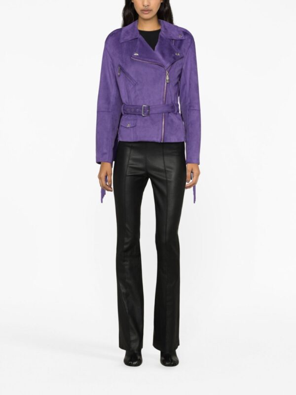 Philipp Plein  fringed studded faux-leather biker jacket - Image 3