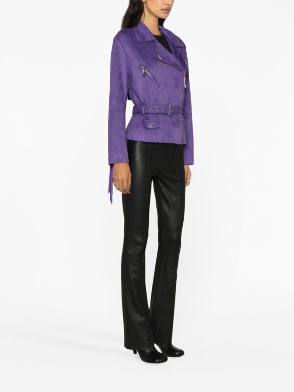 Philipp Plein  fringed studded faux-leather biker jacket - Image 4