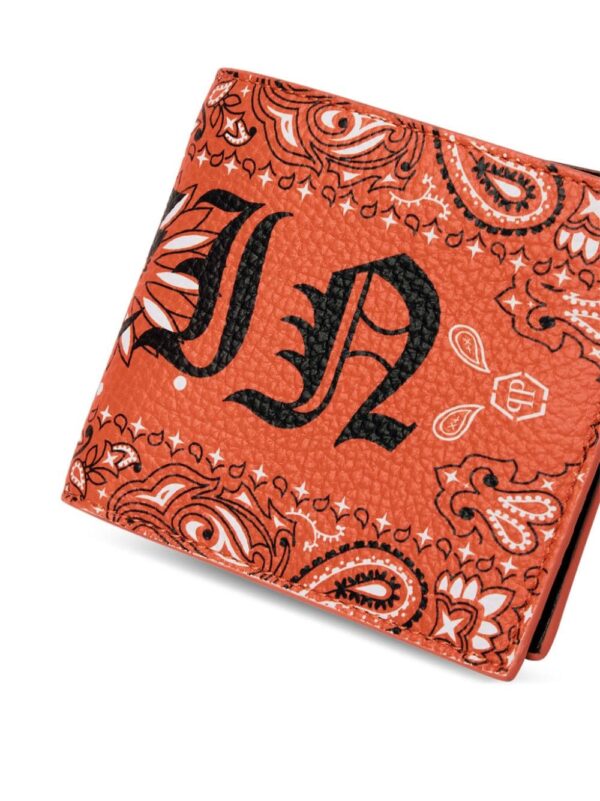 Philipp Plein Gothic Plein paisley-print wallet - Image 4