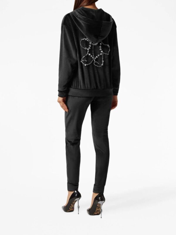 Philipp Plein  crystal-embellished plush tracksuit set - Image 3