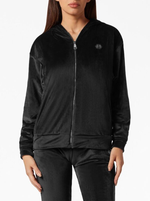 Philipp Plein  crystal-embellished plush tracksuit set - Image 4