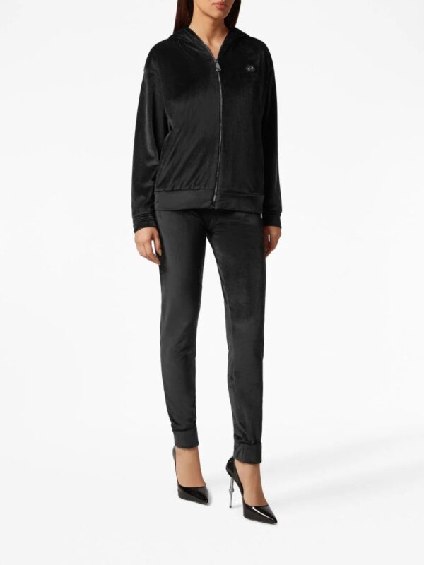 Philipp Plein  crystal-embellished plush tracksuit set - Image 2