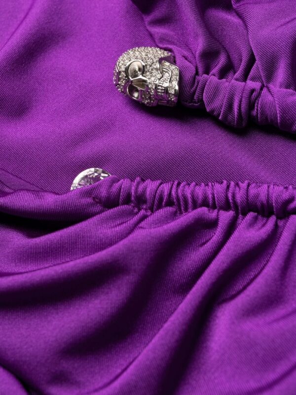 Philipp Plein gathered-detail cut-out dress - Image 6