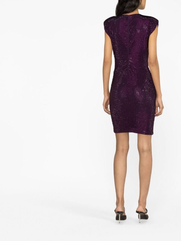 Philipp Plein crystal-embellished padded mini dress - Image 4
