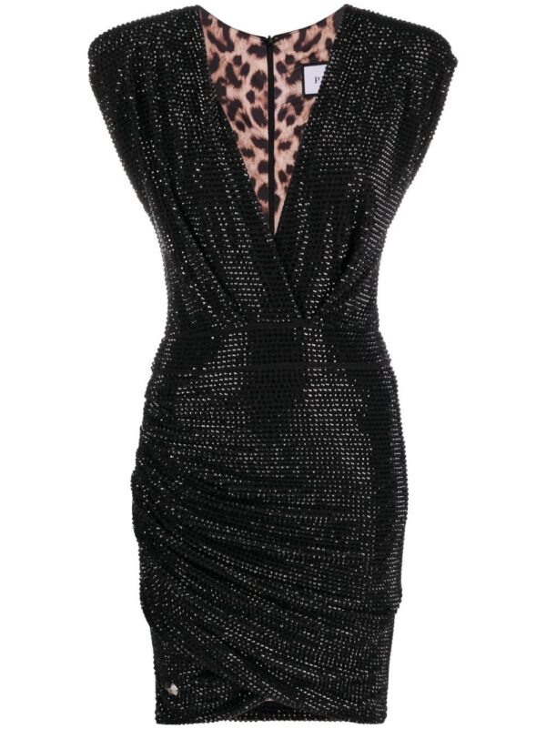 Philipp Plein crystal-embellished minidress