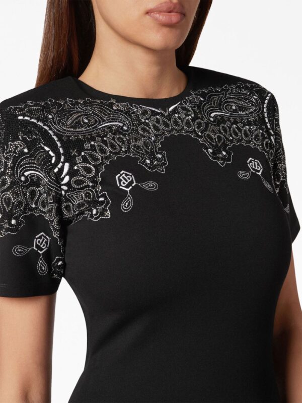 Philipp Plein paisley-print crew-neck minidress - Image 5