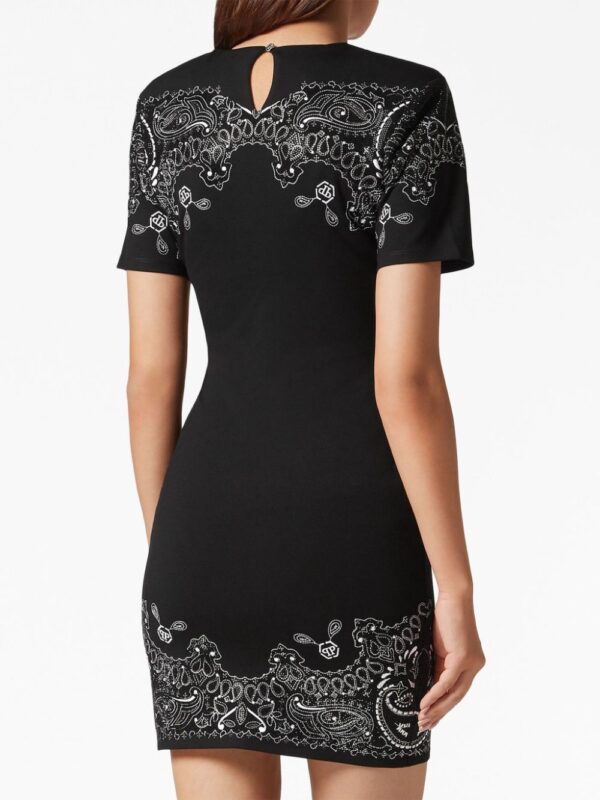 Philipp Plein paisley-print crew-neck minidress - Image 2