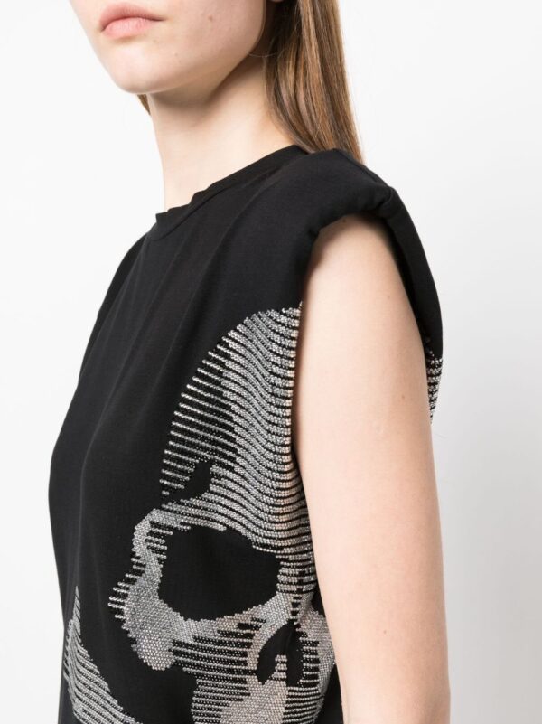 Philipp Plein skull-print sleeveless minidress - Image 5