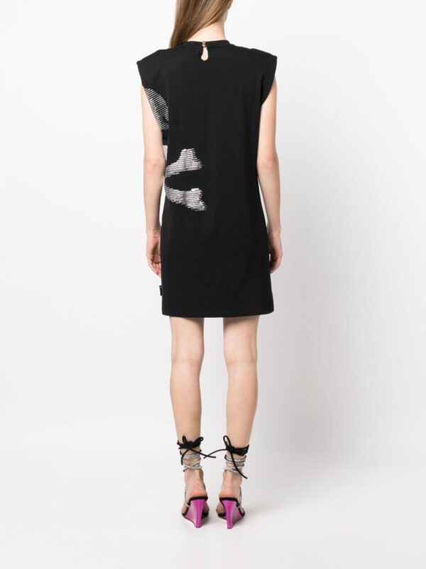 Philipp Plein skull-print sleeveless minidress - Image 2