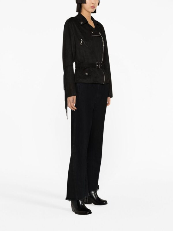 Philipp Plein  star studded fringed biker jacket - Image 4