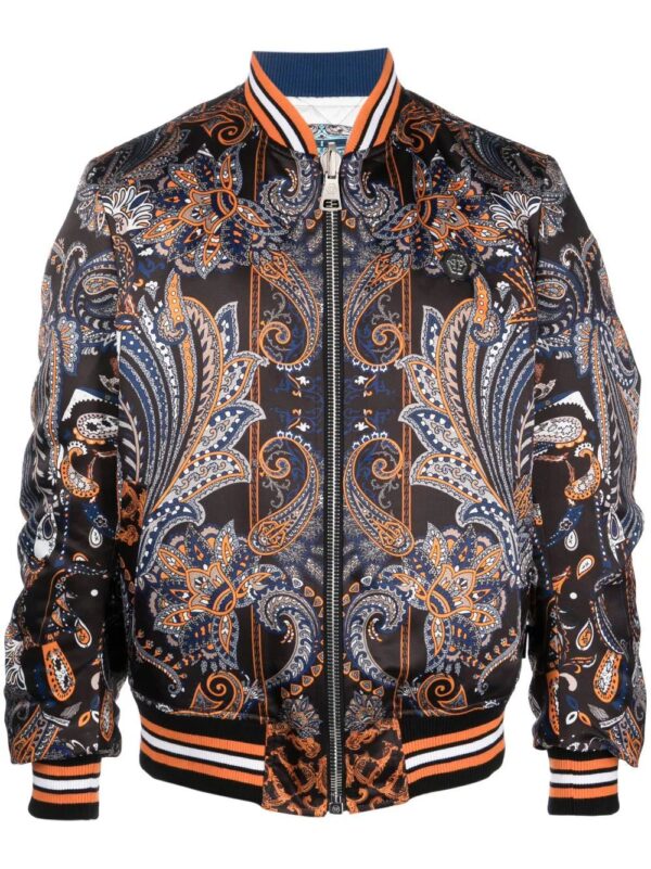 Philipp Plein  paisley-print bomber jacket