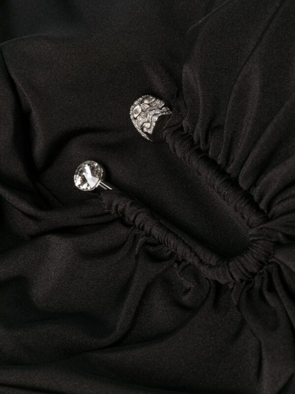 Philipp Plein gathered-detail cut-out dress - Image 7