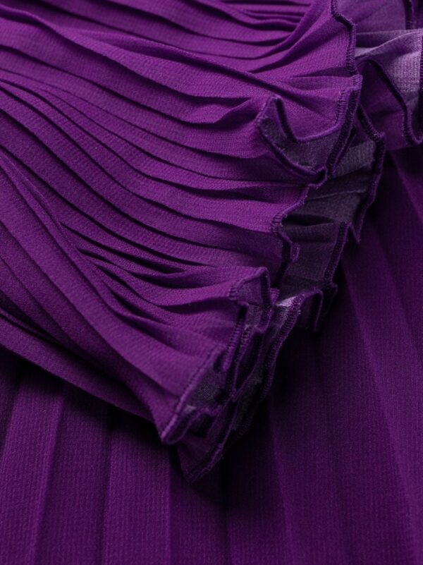 Philipp Plein plunging V-neck pleated dress - Image 7