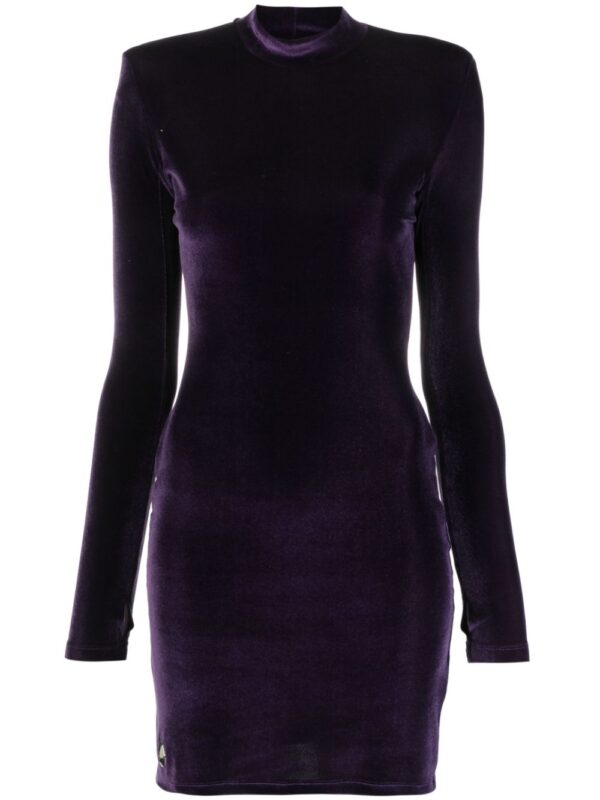 Philipp Plein  fitted velour mini dress