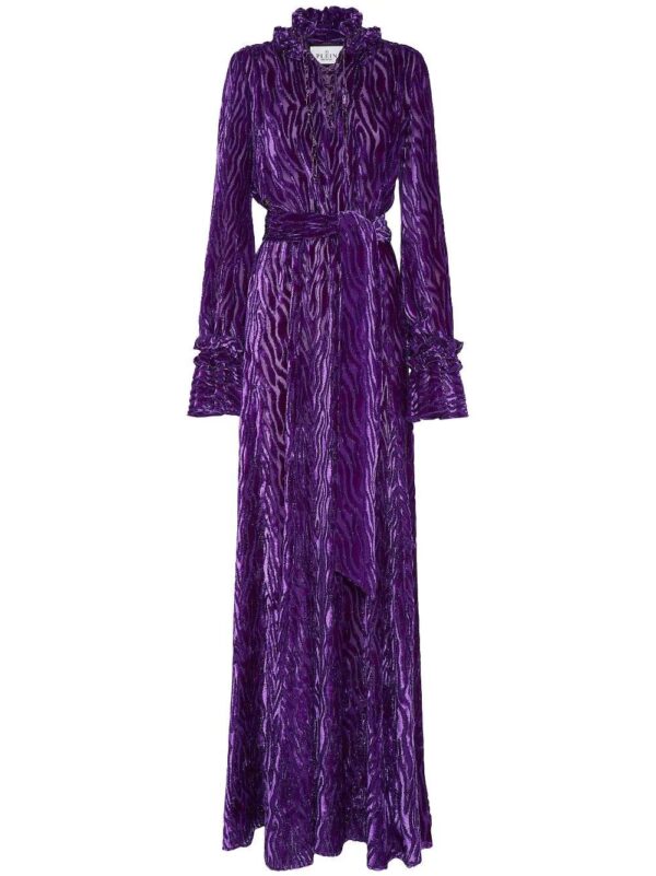 Philipp Plein  Chiffon Gipsy devoré-effect dress