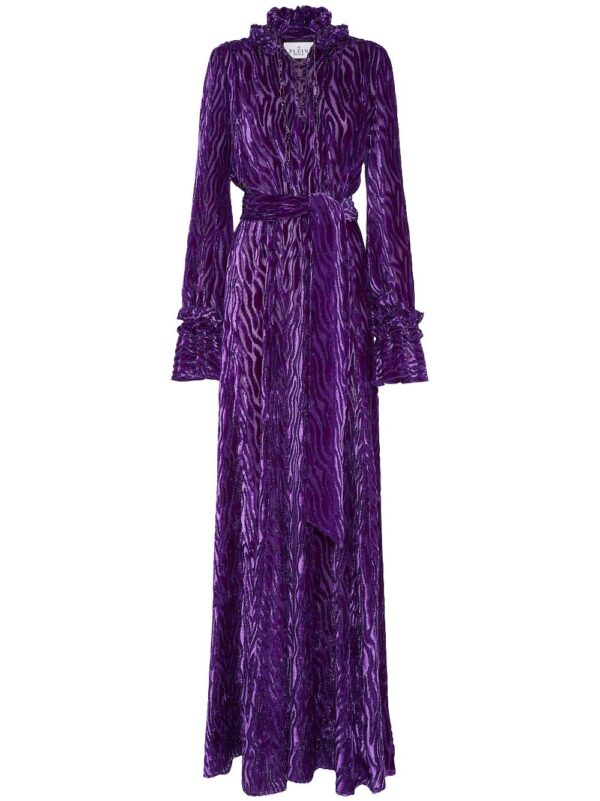 Philipp Plein Chiffon Gipsy devoré-effect dress