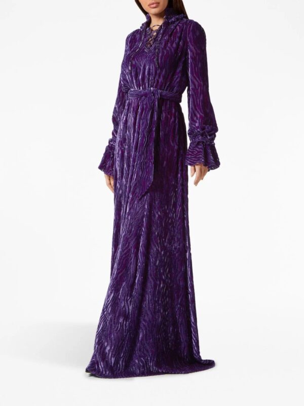 Philipp Plein  Chiffon Gipsy devoré-effect dress - Image 3