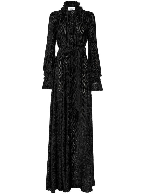Philipp Plein Chiffon Gipsy devoré-effect dress